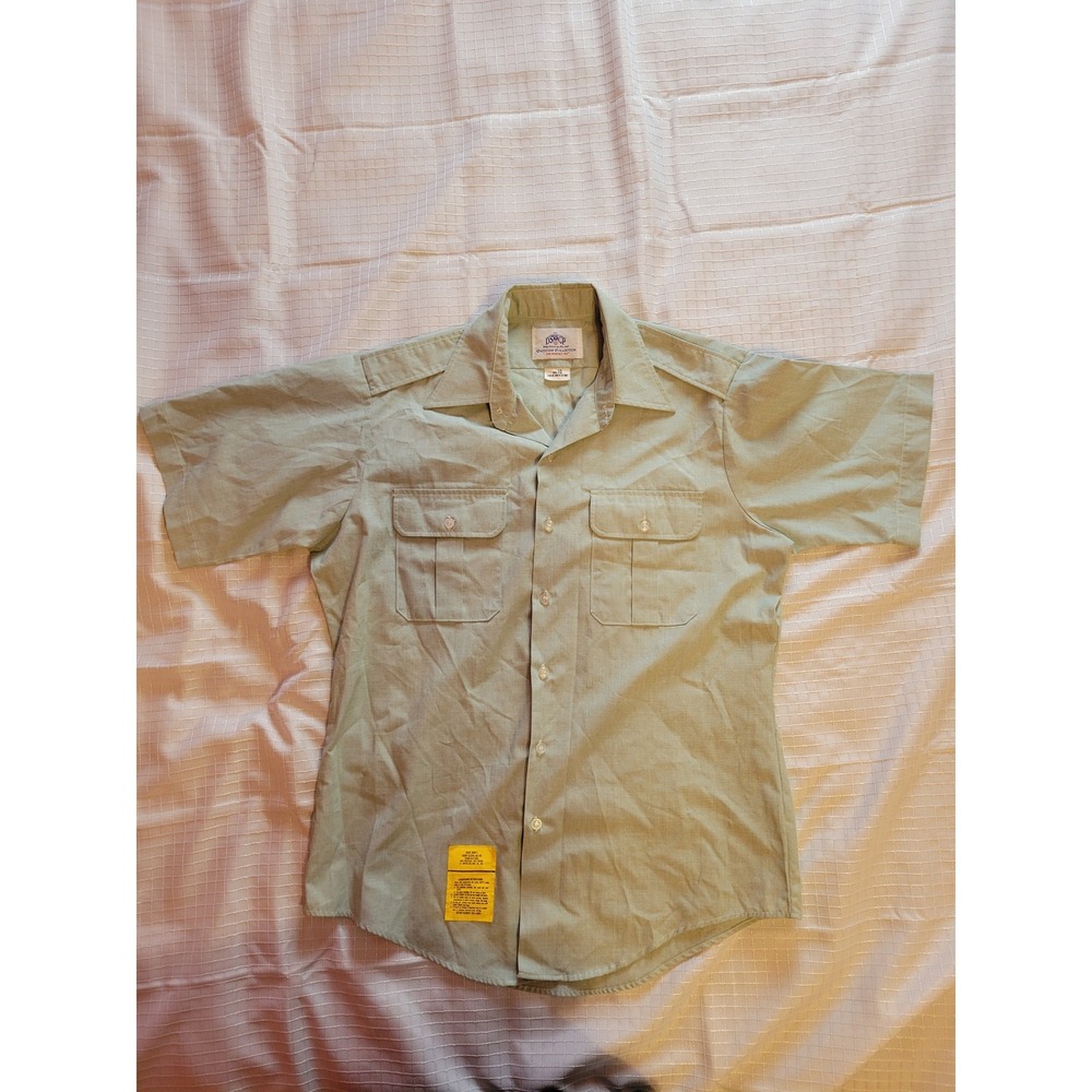 DSCP Garrison Collection US Army AG-415 Short Sleeve Shirt Mint Green‎ Size 16